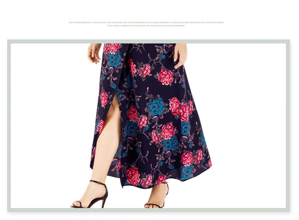 XL-6XL Curvy Clothing Casual Woman Long Dresses Knit Middle-aged Women Dress Short-Sleeved Sexy Female Large Size Summer Dress XL-6XL Curvy Clothing Casual Woman Long Dresses Knit Middle-aged Women Dress Short-Sleeved Sexy Female Large Size Summer Dress